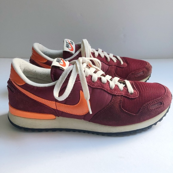 Nike Other - Nike Air Vortex Vintage Red Orange Suede Sneakers